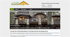 Desktop Screenshot of millerconstructioncrosslake.com